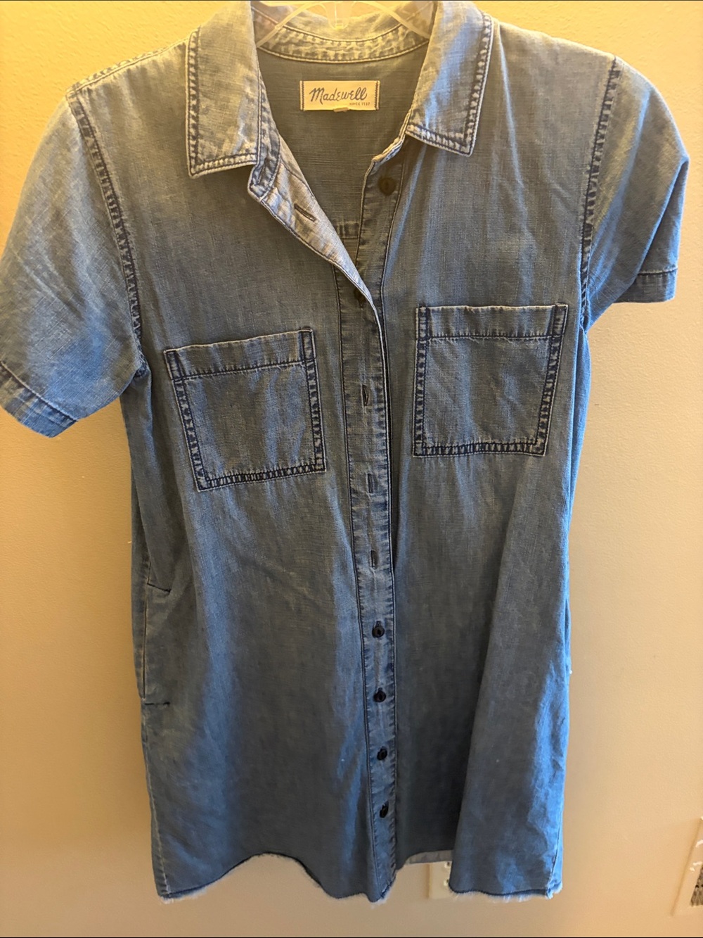 Madewell Medium Blue Denim Shirt Jacket - Picture 2 of 5